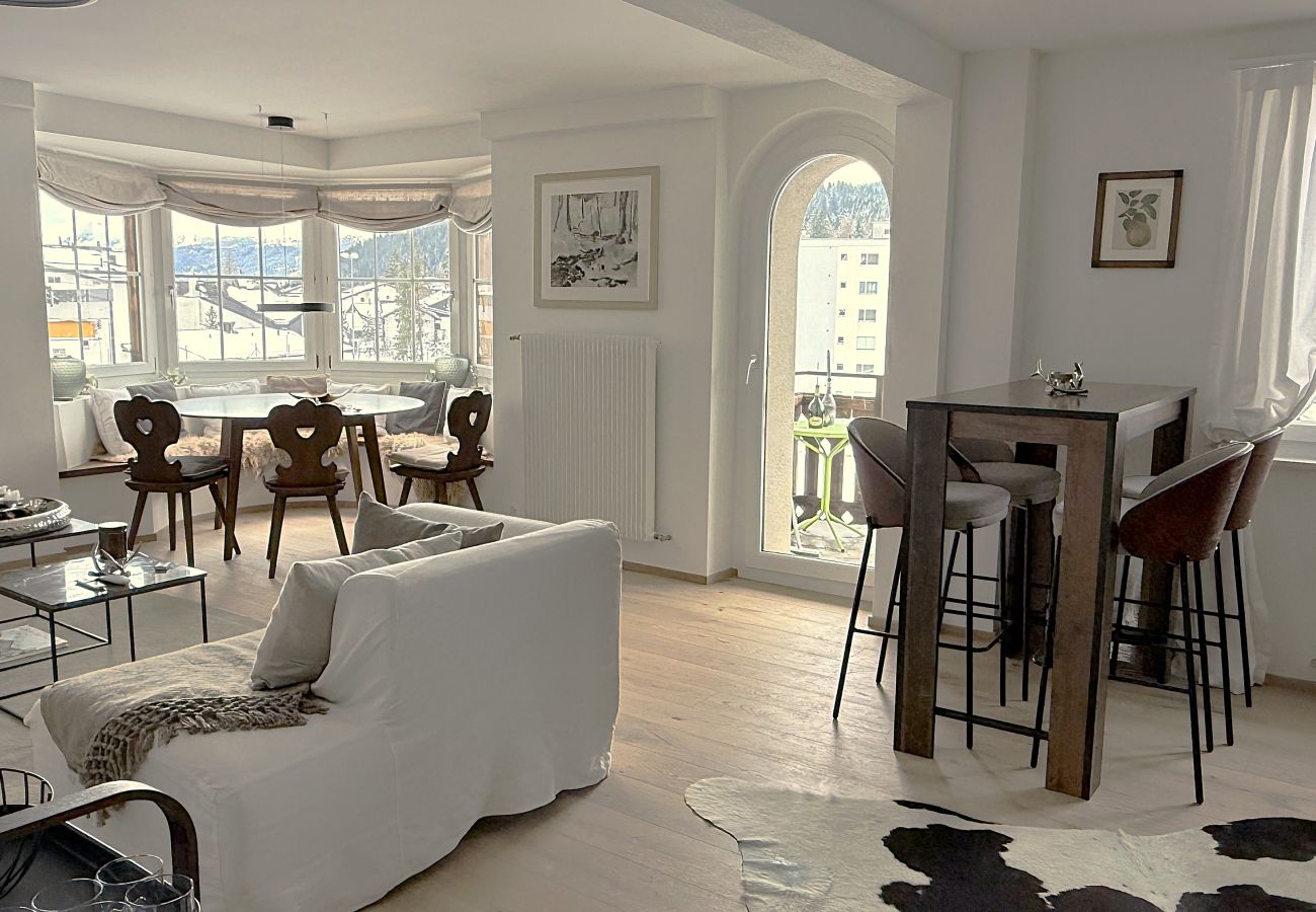 Apartment in Vaz/Obervaz - Central apartment for 6 people at Bergcafé Aurora in Lenzerheide