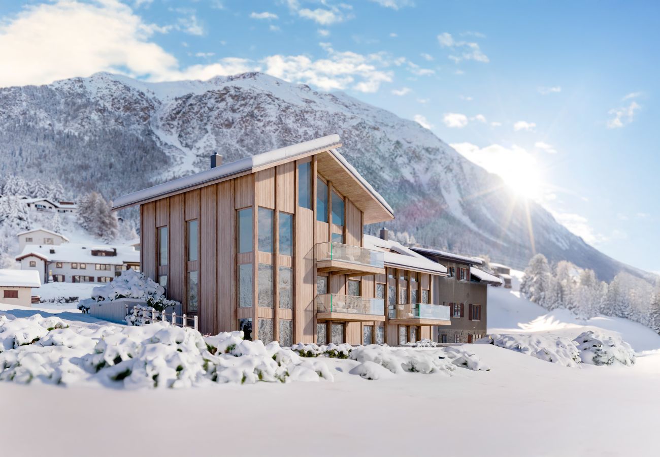 Ferienwohnung in Lenzerheide/Lai - Lenzerheide Luxus: Spa-Dusche, Bergblick
