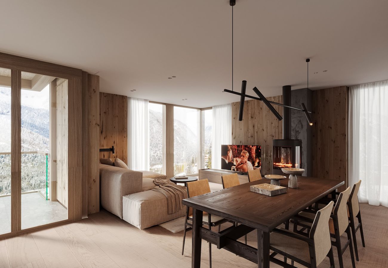 Ferienwohnung in Lenzerheide/Lai - Lenzerheide Luxus: Spa-Dusche, Bergblick