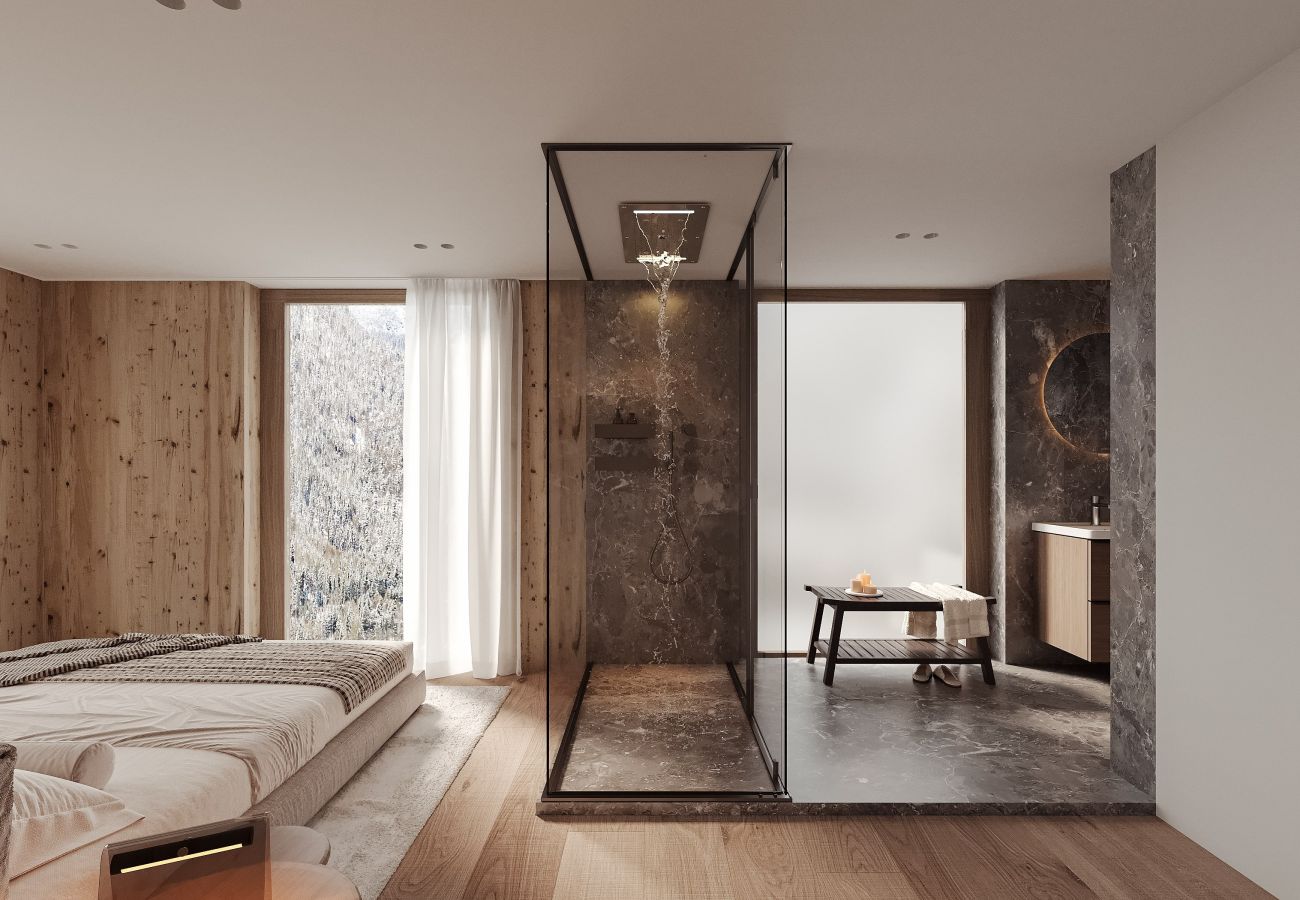 Ferienwohnung in Lenzerheide/Lai - Lenzerheide Luxus: Spa-Dusche, Bergblick