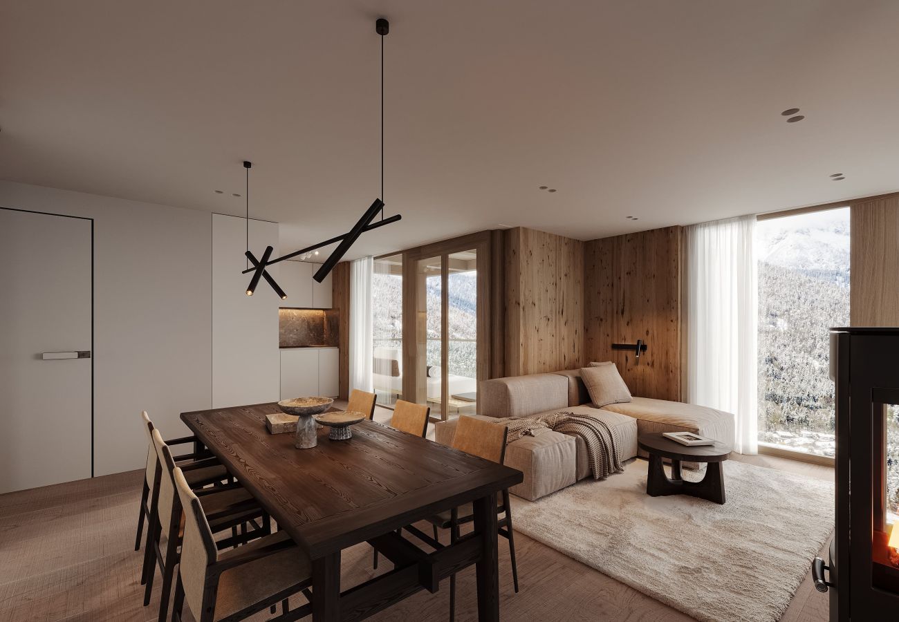 Ferienwohnung in Lenzerheide/Lai - Lenzerheide Luxus: Spa-Dusche, Bergblick