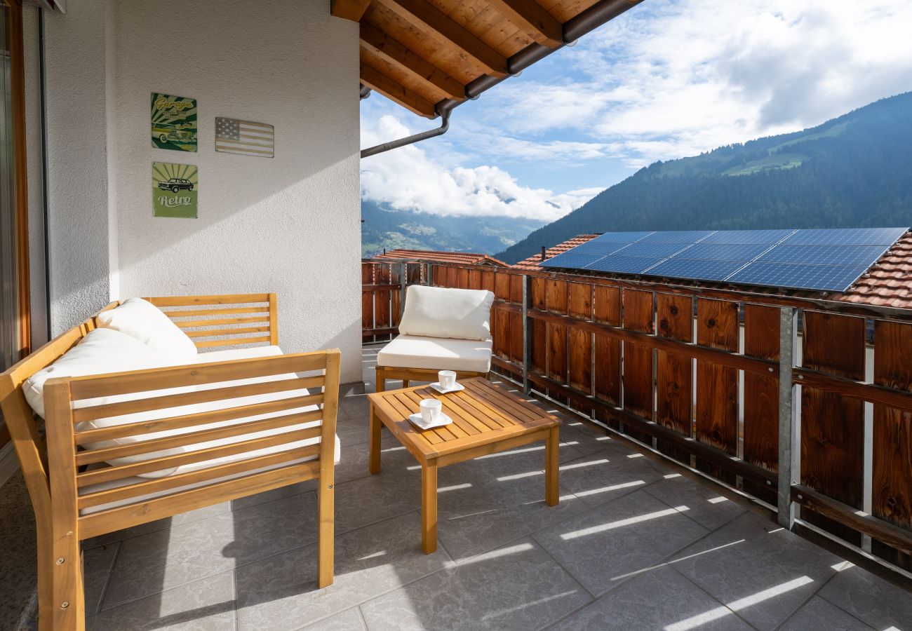Ferienhaus in Malix - Malix: Kamin & Bergblick Apartment