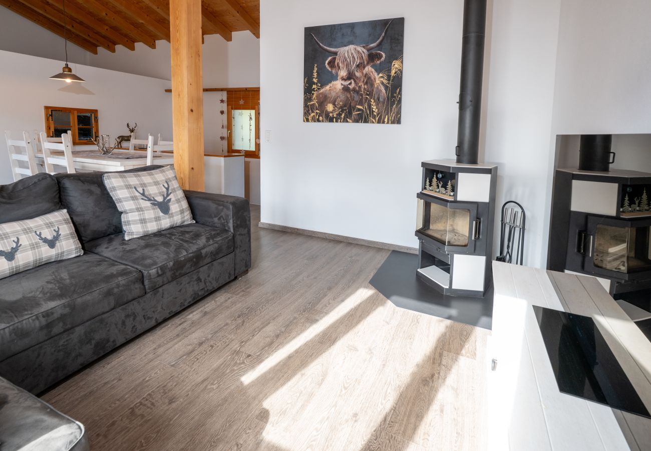 Ferienhaus in Malix - Malix: Kamin & Bergblick Apartment